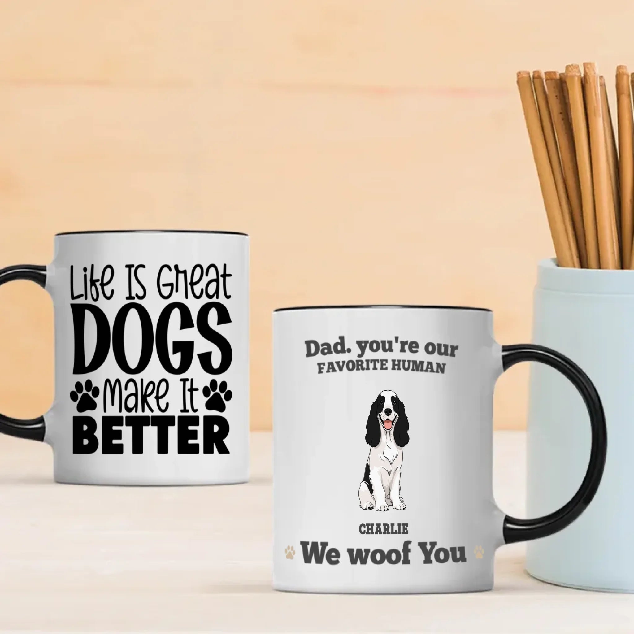 Custom Dog Dad Mug – Best Companion Gift | 89Prints
