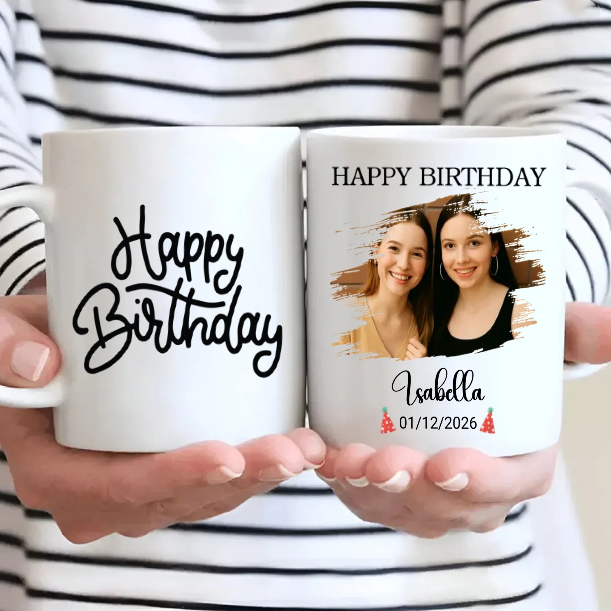 Pretty Personalized Birthday Mug Gift - 89Prints