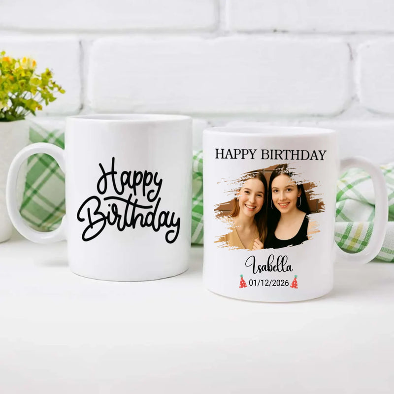 Pretty Personalized Birthday Mug Gift - 89Prints