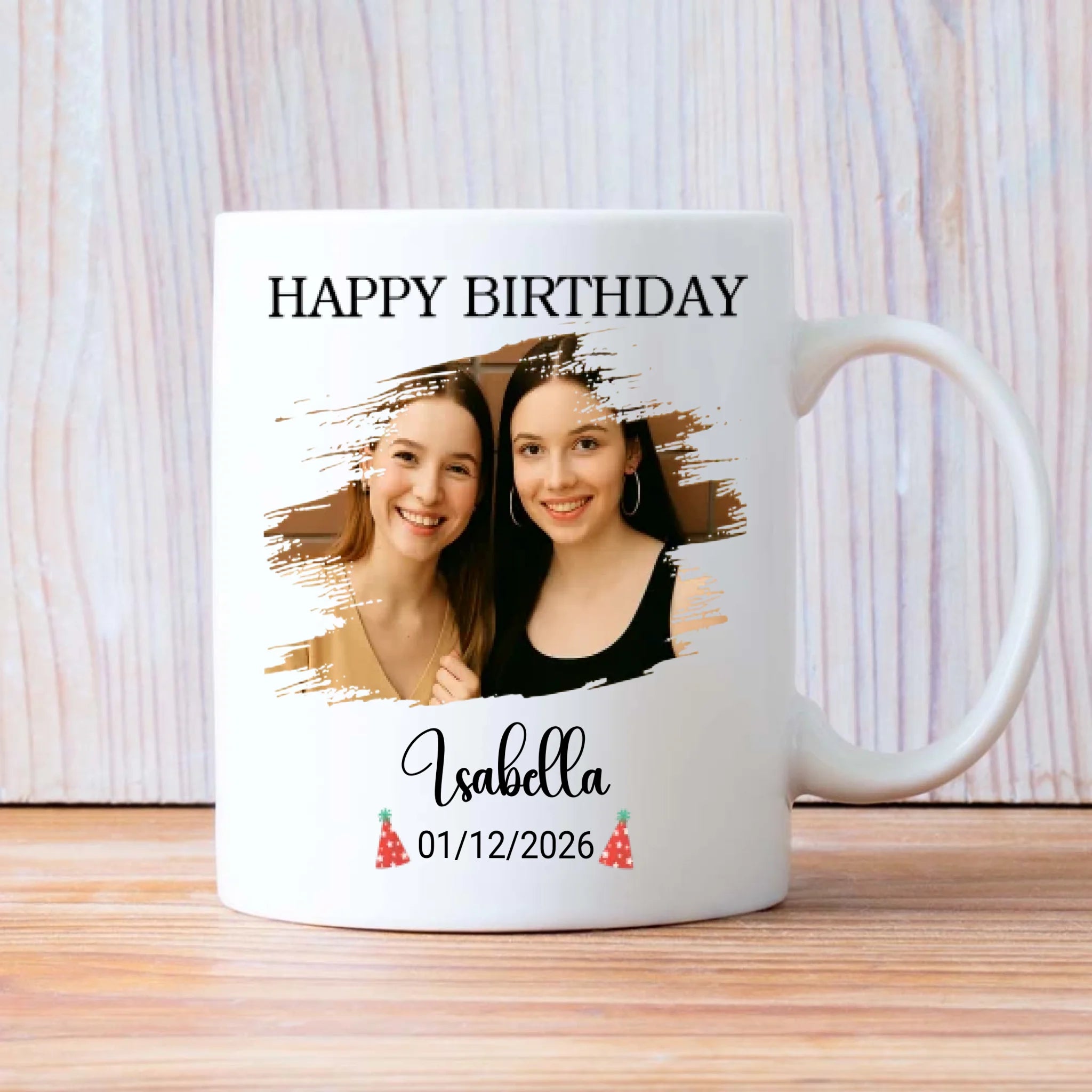 Pretty Personalized Birthday Mug Gift - 89Prints