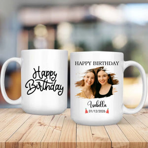 Pretty Personalized Birthday Mug Gift - 89Prints
