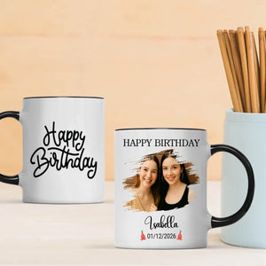 Pretty Personalized Birthday Mug Gift - 89Prints