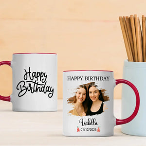 Pretty Personalized Birthday Mug Gift - 89Prints