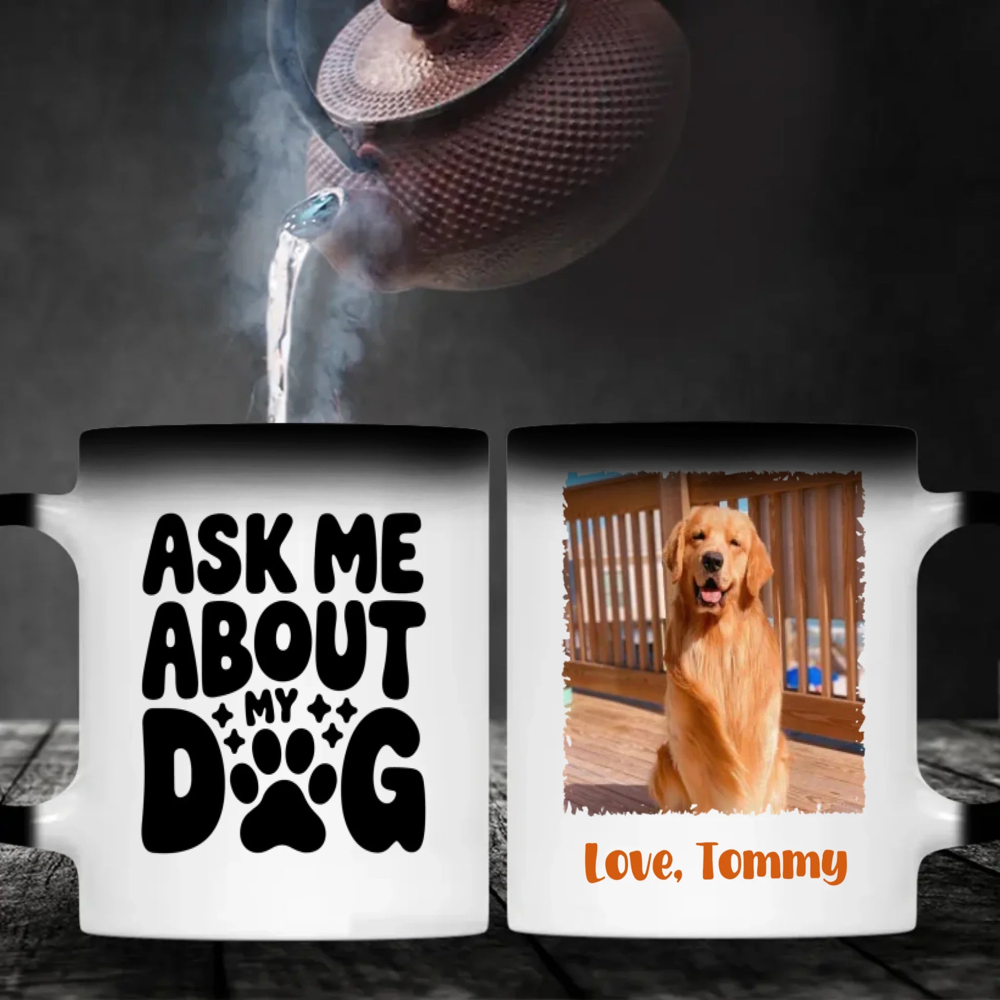 Custom Dog Mug – “Ask Me About My Dog” Funny Coffee Cup for Dog Lovers - 89Prints