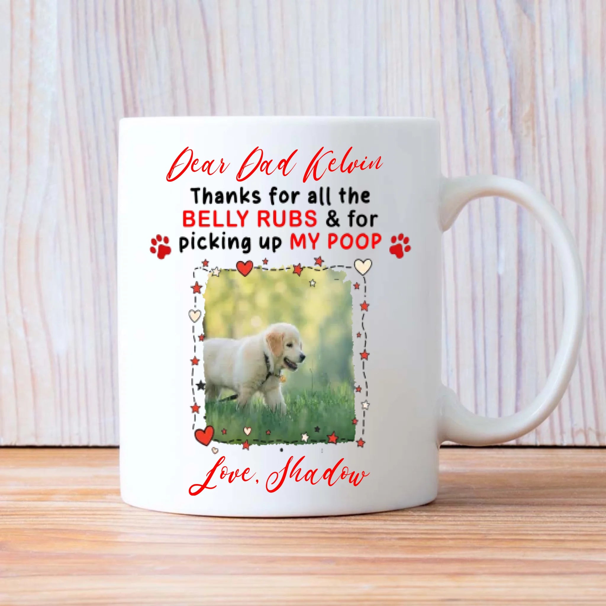 Cute Coffee Cup Gift for Dog Lovers - Pet Dogs Do Good Be Happy - 89Prints