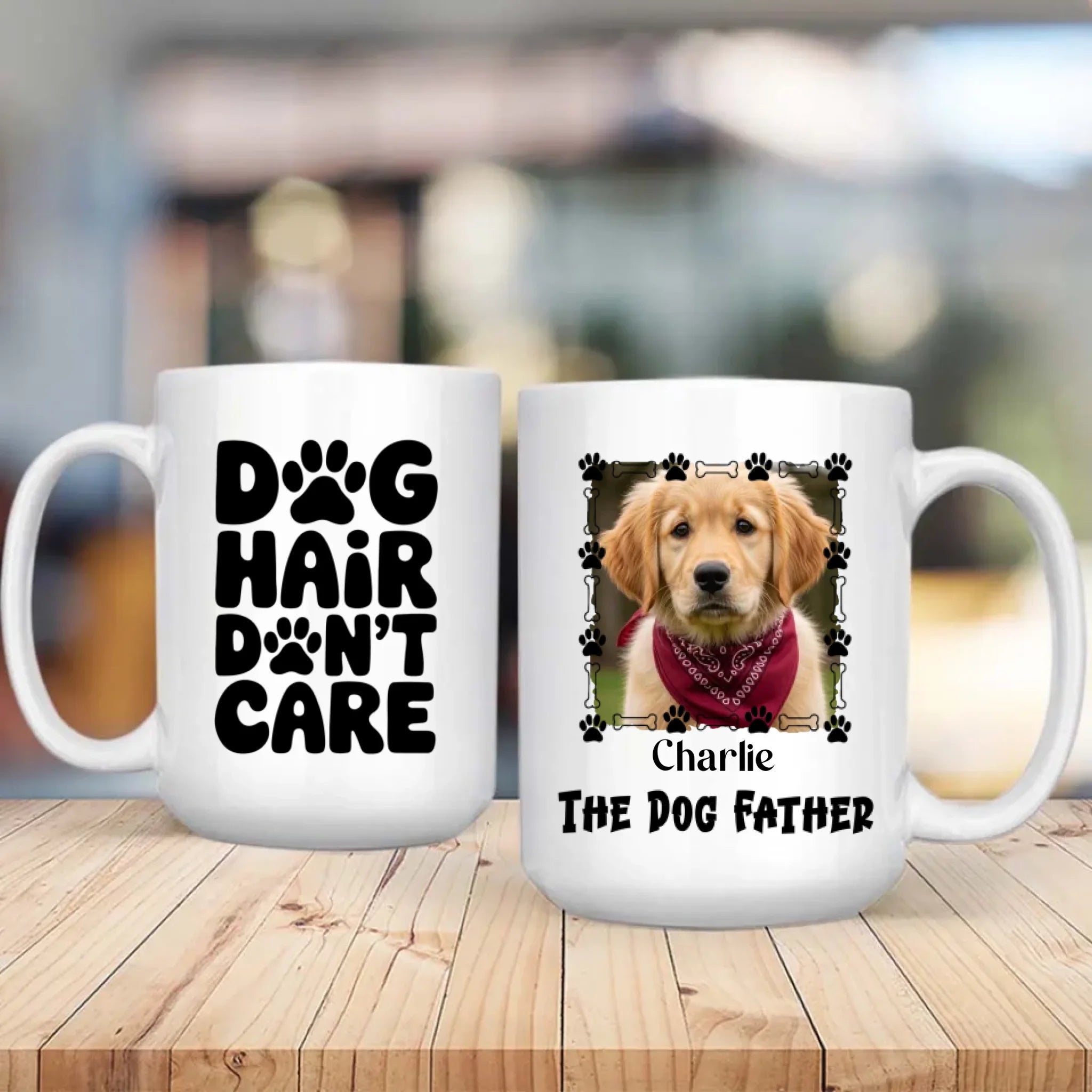 Custom Dog Mug – Dog Hair Don’t Care – Simple Modern Coffee Cup for Pet Parents – 89Prints