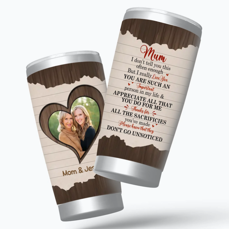 Custom Photo Mom Tumbler – A Personalized Gift Full of Love - 89Prints