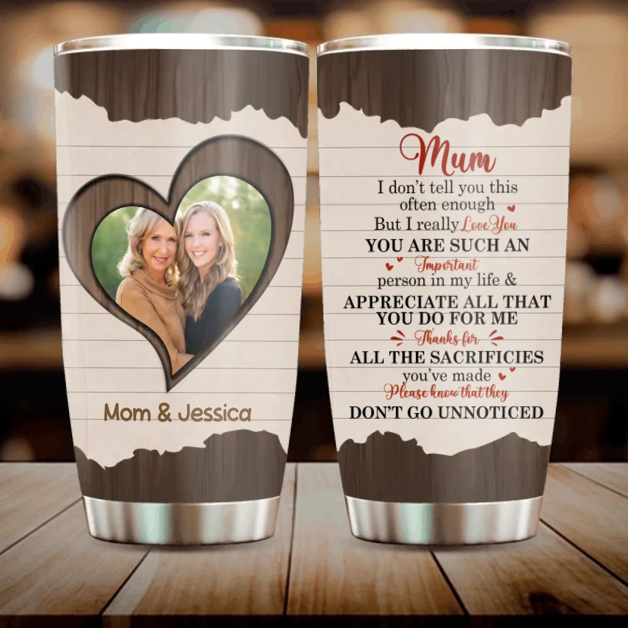 Custom Photo Mom Tumbler – A Personalized Gift Full of Love - 89Prints