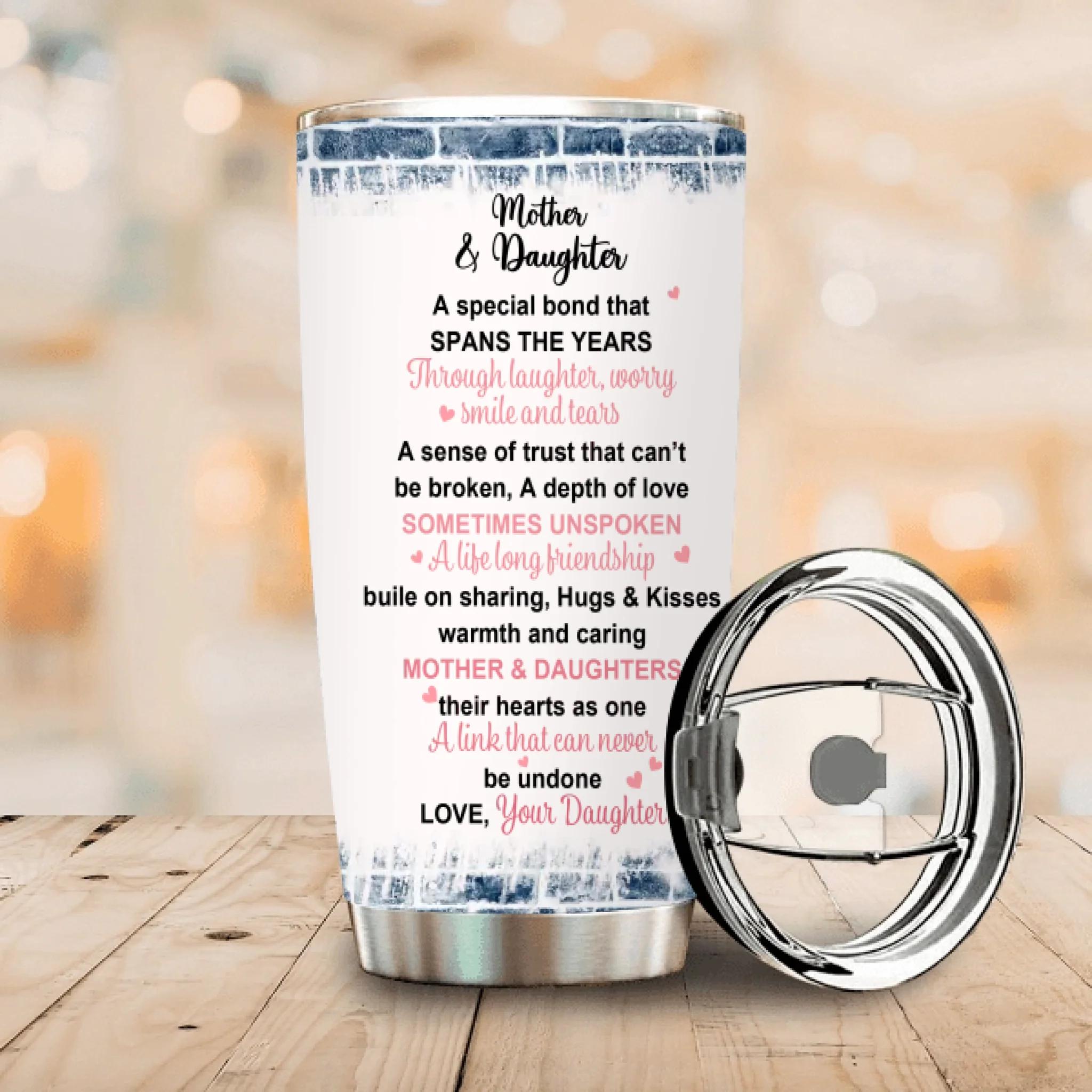 Mother & Daughter Personalized Tumbler – The Bond That Lasts Forever - 89Prints