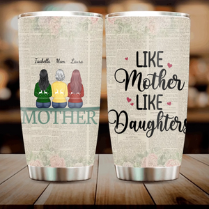 Personalized Matching Tumbler Set - Like Mother Like Daughters - 89Prints