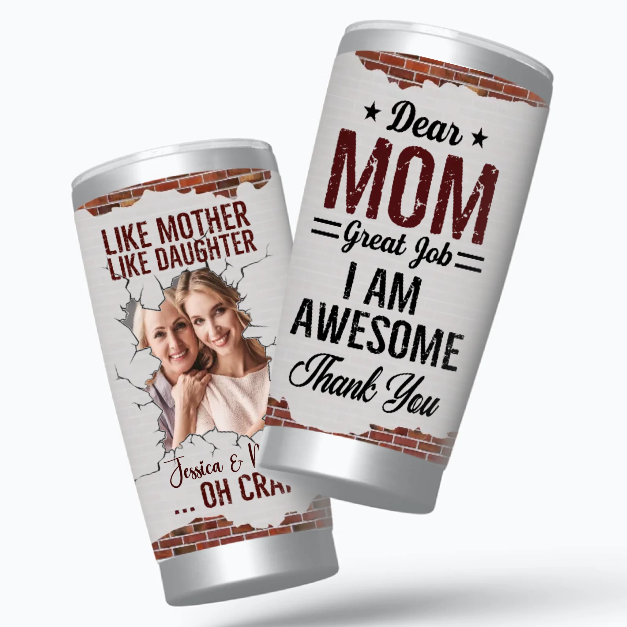 Like Mother Like Daughter – Oh Crap Funny Tumbler for Mom & Daughter - ̣́89Prints