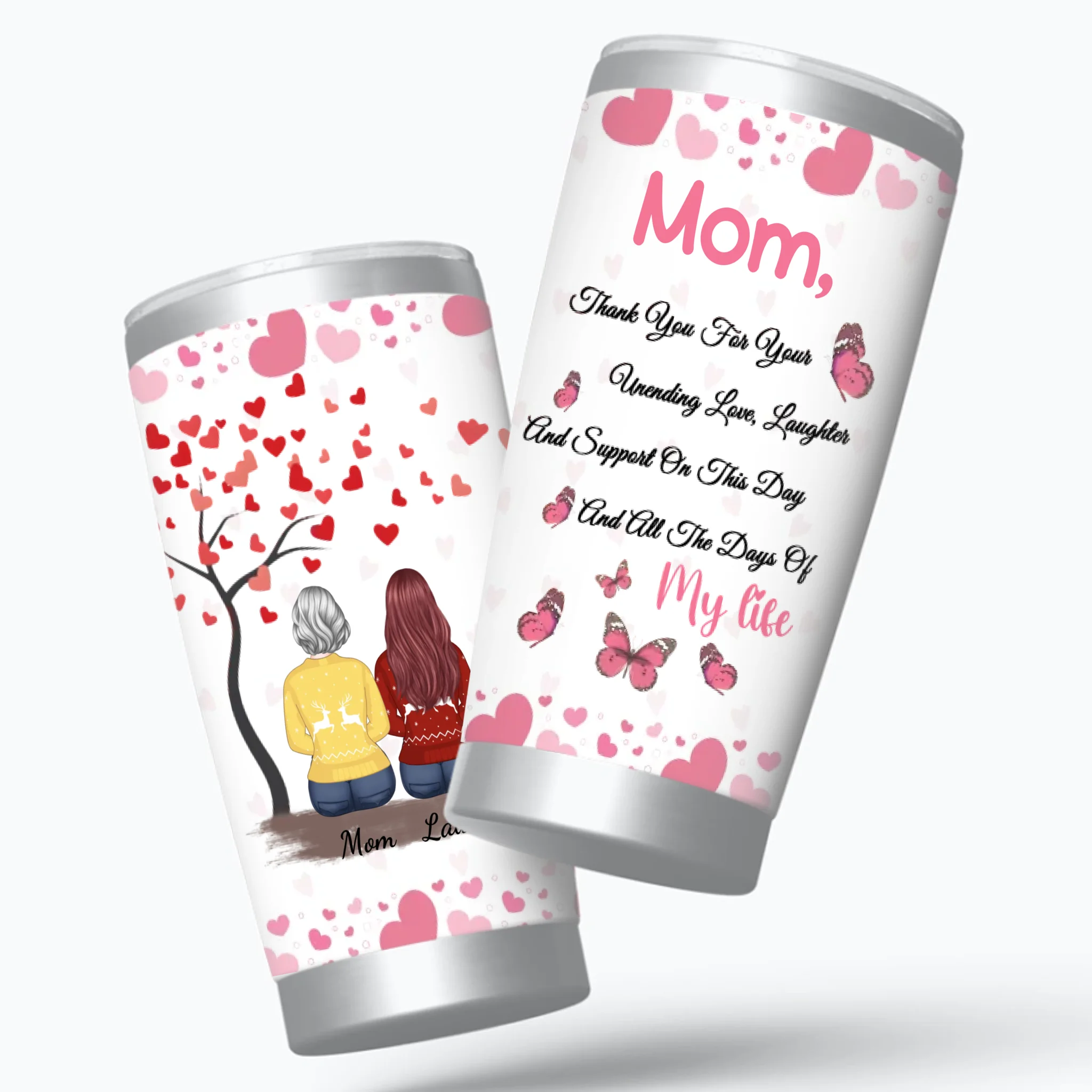 Personalized Mom Tumbler – Your Love Is an Unending Gift - 89Prints