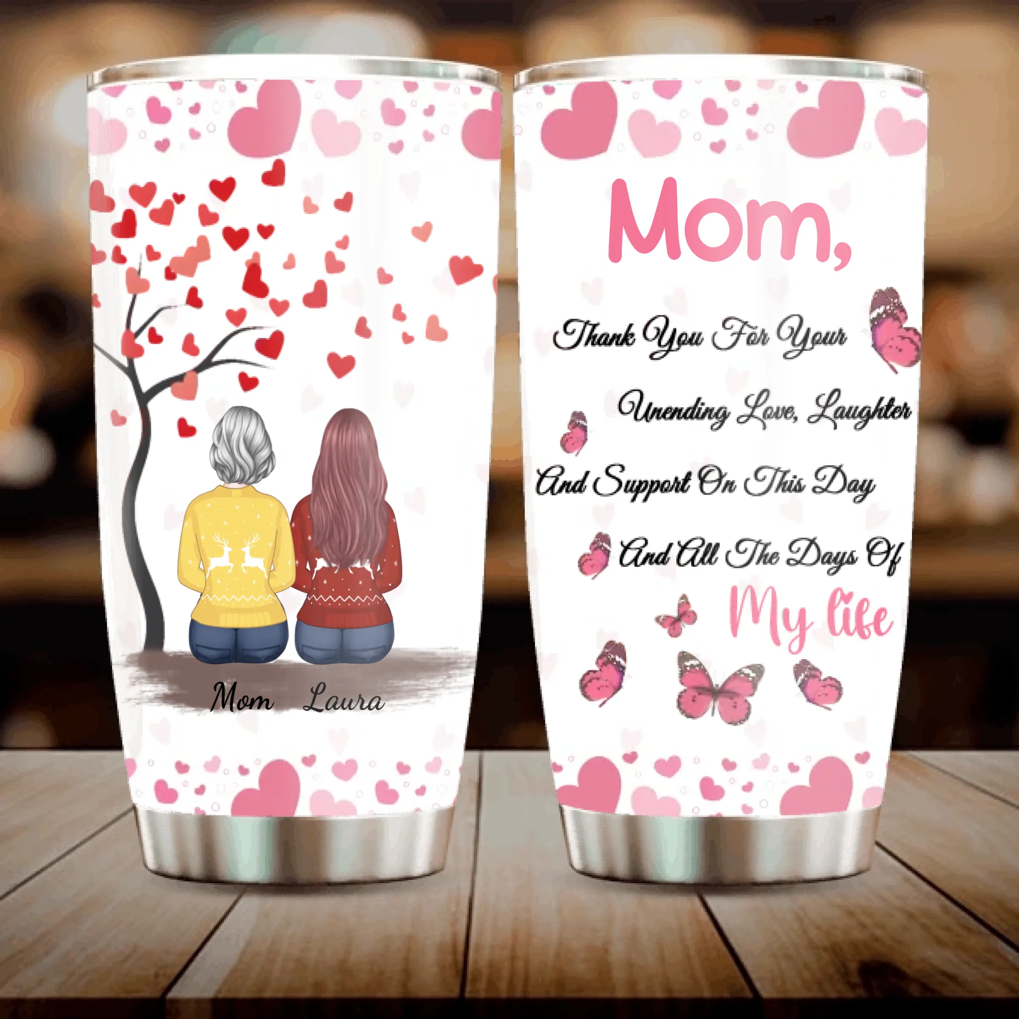 Personalized Mom Tumbler – Your Love Is an Unending Gift - 89Prints