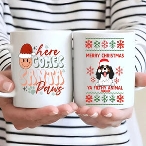 Personalized Dog Mug Merry Christmas Cute Coffee Cup Gift for Dog Lovers - 89Prints
