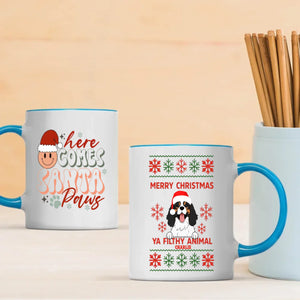 Personalized Dog Mug Merry Christmas Cute Coffee Cup Gift for Dog Lovers - 89Prints