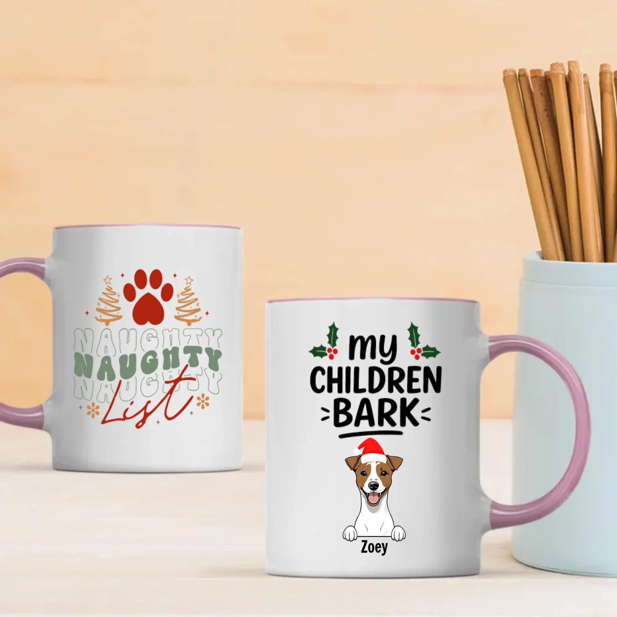 Christmas Dog Mug My Children Bark Funny Personalized Coffee Cup Gift – 89Prints