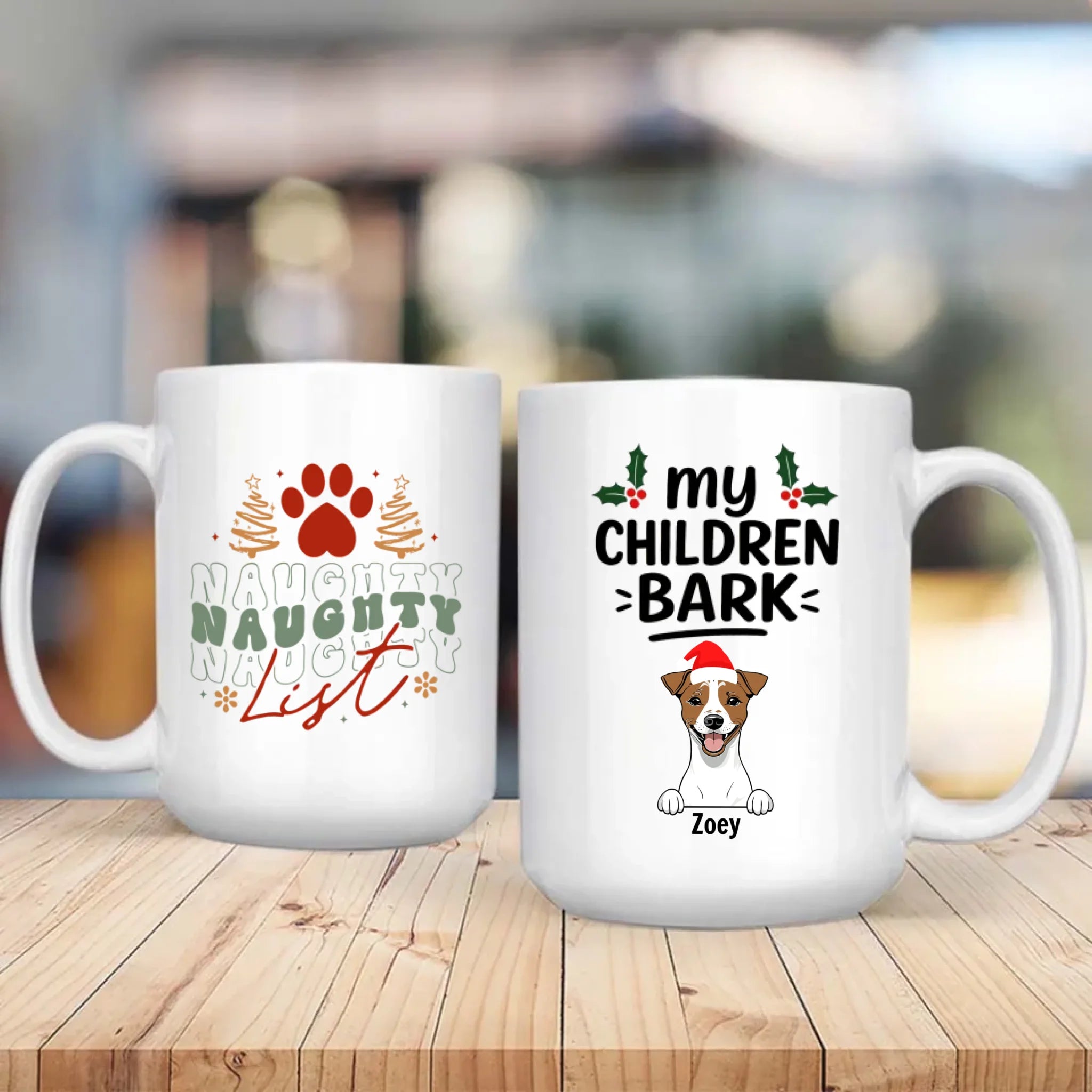 Christmas Dog Mug My Children Bark Funny Personalized Coffee Cup Gift – 89Prints