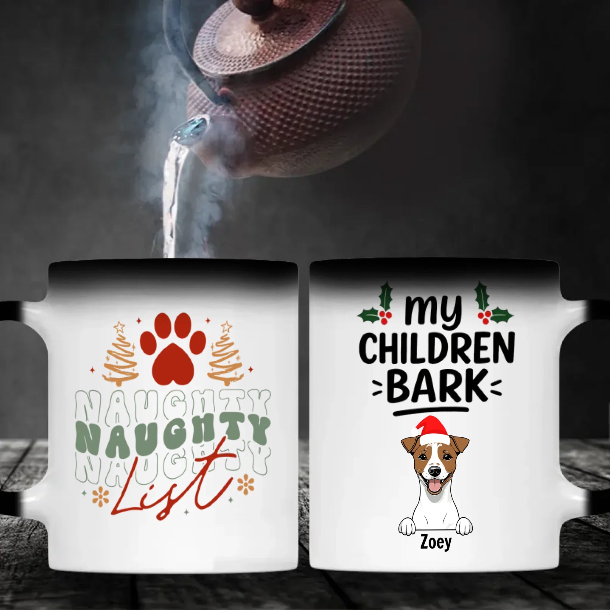 Christmas Dog Mug My Children Bark Funny Personalized Coffee Cup Gift – 89Prints