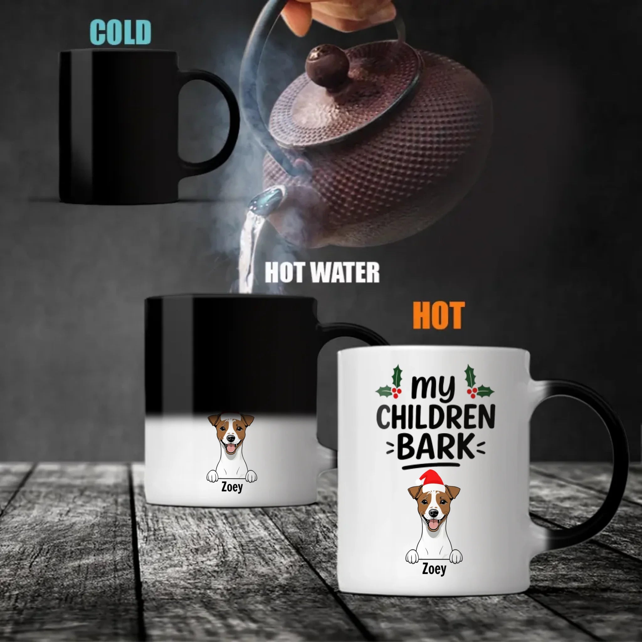 Christmas Dog Mug My Children Bark Funny Personalized Coffee Cup Gift – 89Prints