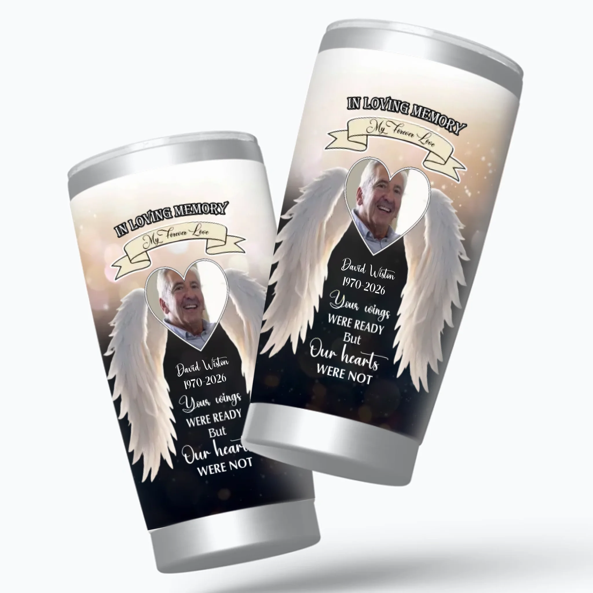 Custom Grandpa Memorial Tumbler – In Loving Memory of My Grandpa in Heaven - 89Prints