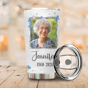 Custom Grandma Memorial Tumbler – The Moment Your Heart Stopped, Mine Changed Forever - 89Prints