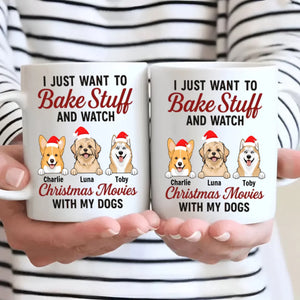 Custom Dog Mug Barking in a Winter Wonderland – Funny Christmas Coffee Cup Gift for Dog Lovers – 89Prints
