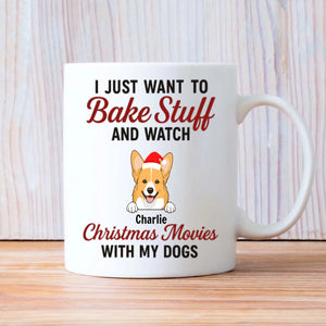 Custom Dog Mug Barking in a Winter Wonderland – Funny Christmas Coffee Cup Gift for Dog Lovers – 89Prints