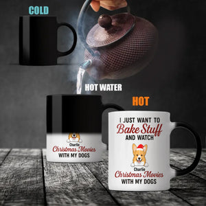 Custom Dog Mug Barking in a Winter Wonderland – Funny Christmas Coffee Cup Gift for Dog Lovers – 89Prints
