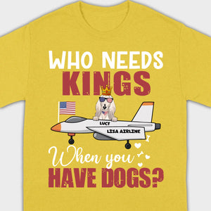 Custom No Kings Shirt – Personalized Dog Lover Tee | 89Prints