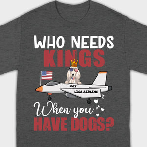 Custom No Kings Shirt – Personalized Dog Lover Tee | 89Prints