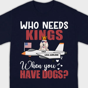 Custom No Kings Shirt – Personalized Dog Lover Tee | 89Prints