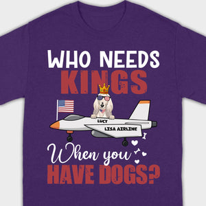 Custom No Kings Shirt – Personalized Dog Lover Tee | 89Prints