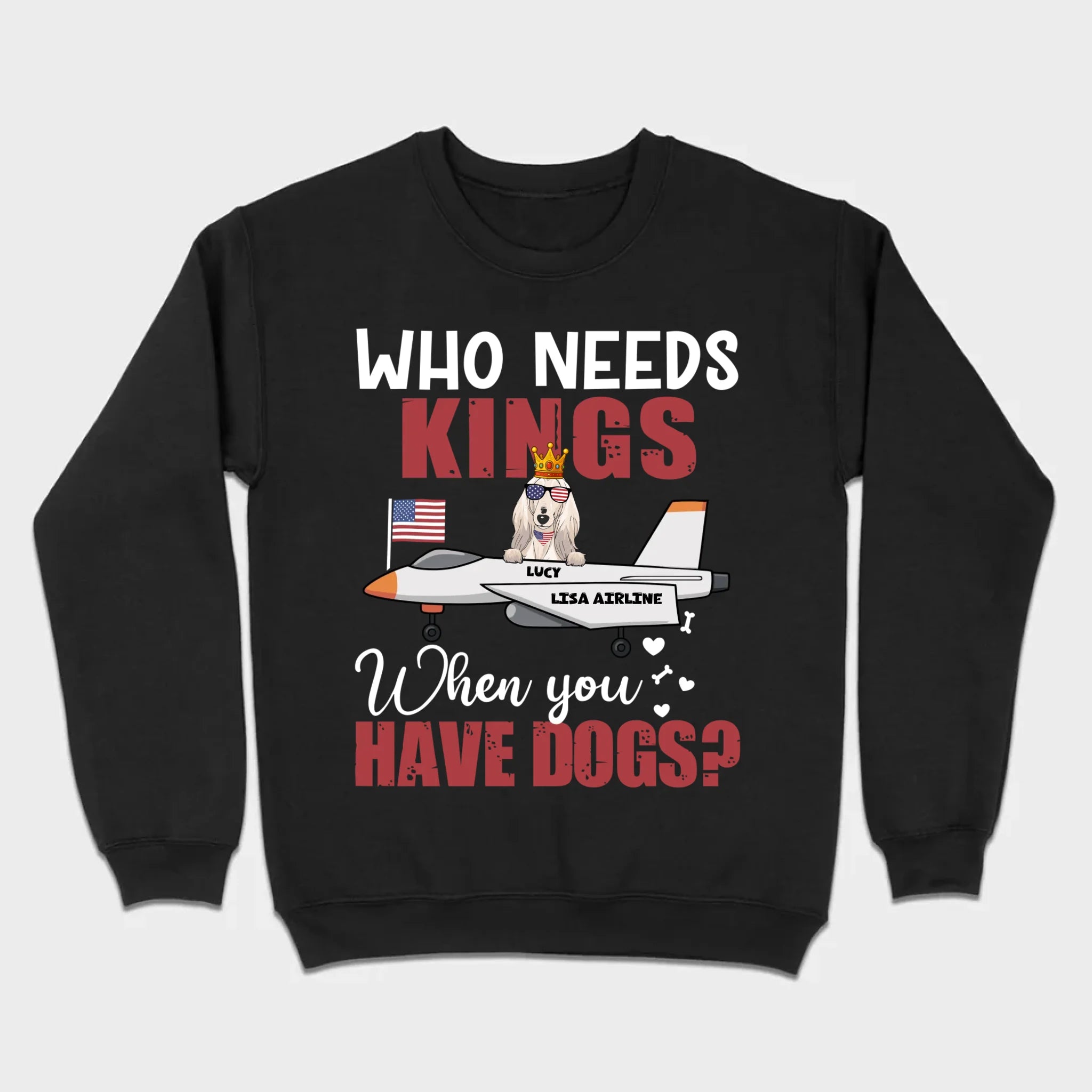 Custom No Kings Shirt – Personalized Dog Lover Tee | 89Prints