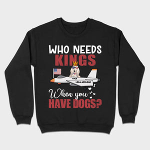 Custom No Kings Shirt – Personalized Dog Lover Tee | 89Prints