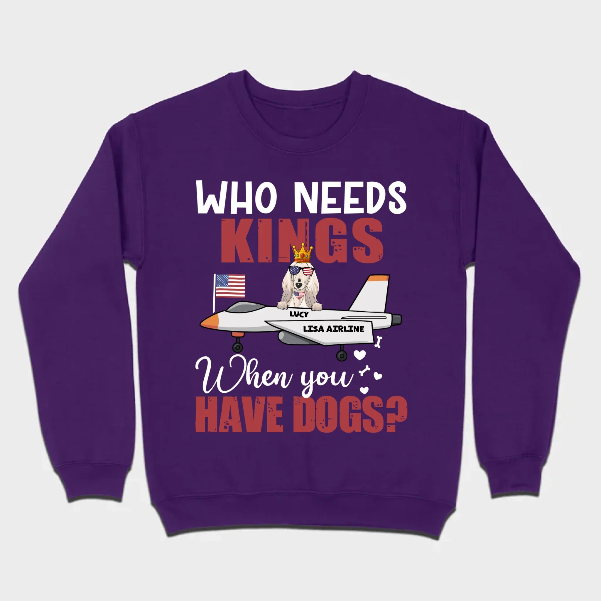 Custom No Kings Shirt – Personalized Dog Lover Tee | 89Prints