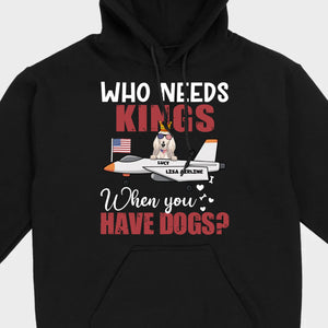 Custom No Kings Shirt – Personalized Dog Lover Tee | 89Prints