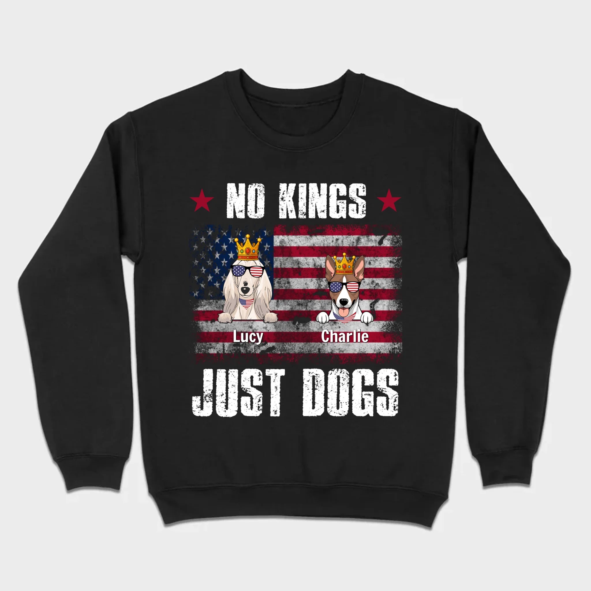 Custom “No Kings Just Dogs” Shirt – Personalized Dog Lover Tee | 89Prints