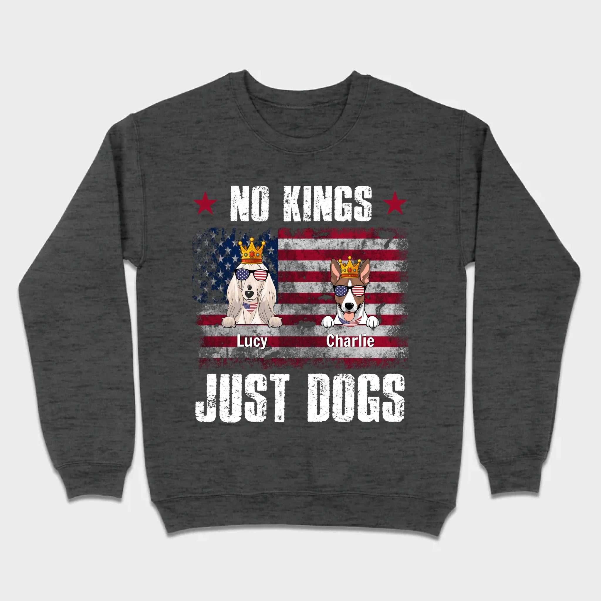 Custom “No Kings Just Dogs” Shirt – Personalized Dog Lover Tee | 89Prints