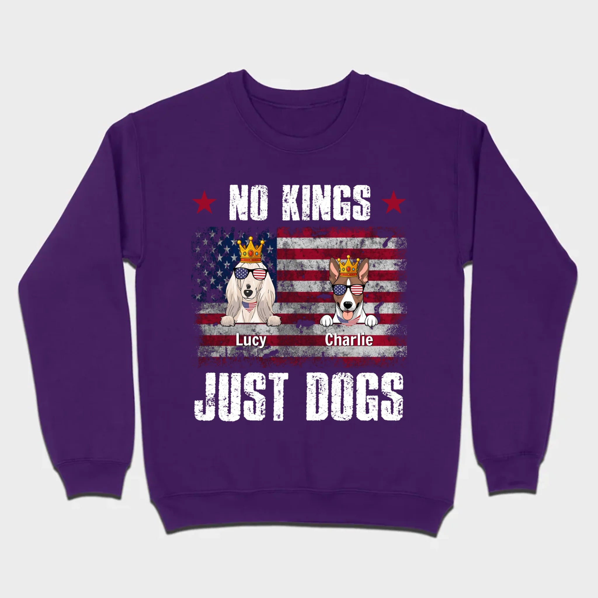 Custom “No Kings Just Dogs” Shirt – Personalized Dog Lover Tee | 89Prints