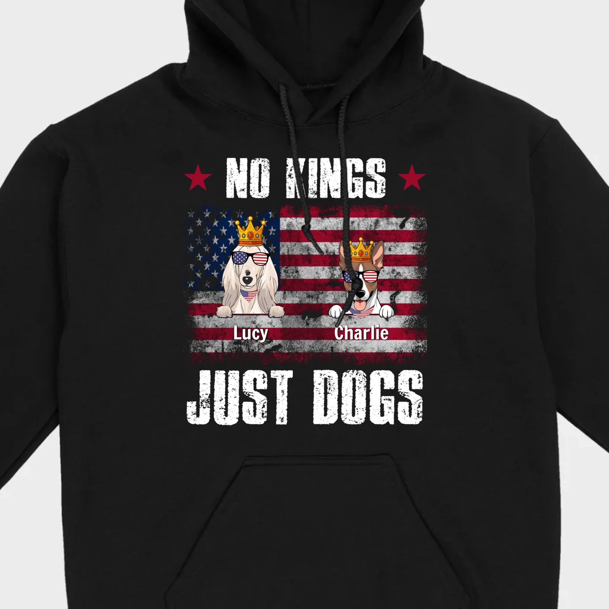 Custom “No Kings Just Dogs” Shirt – Personalized Dog Lover Tee | 89Prints
