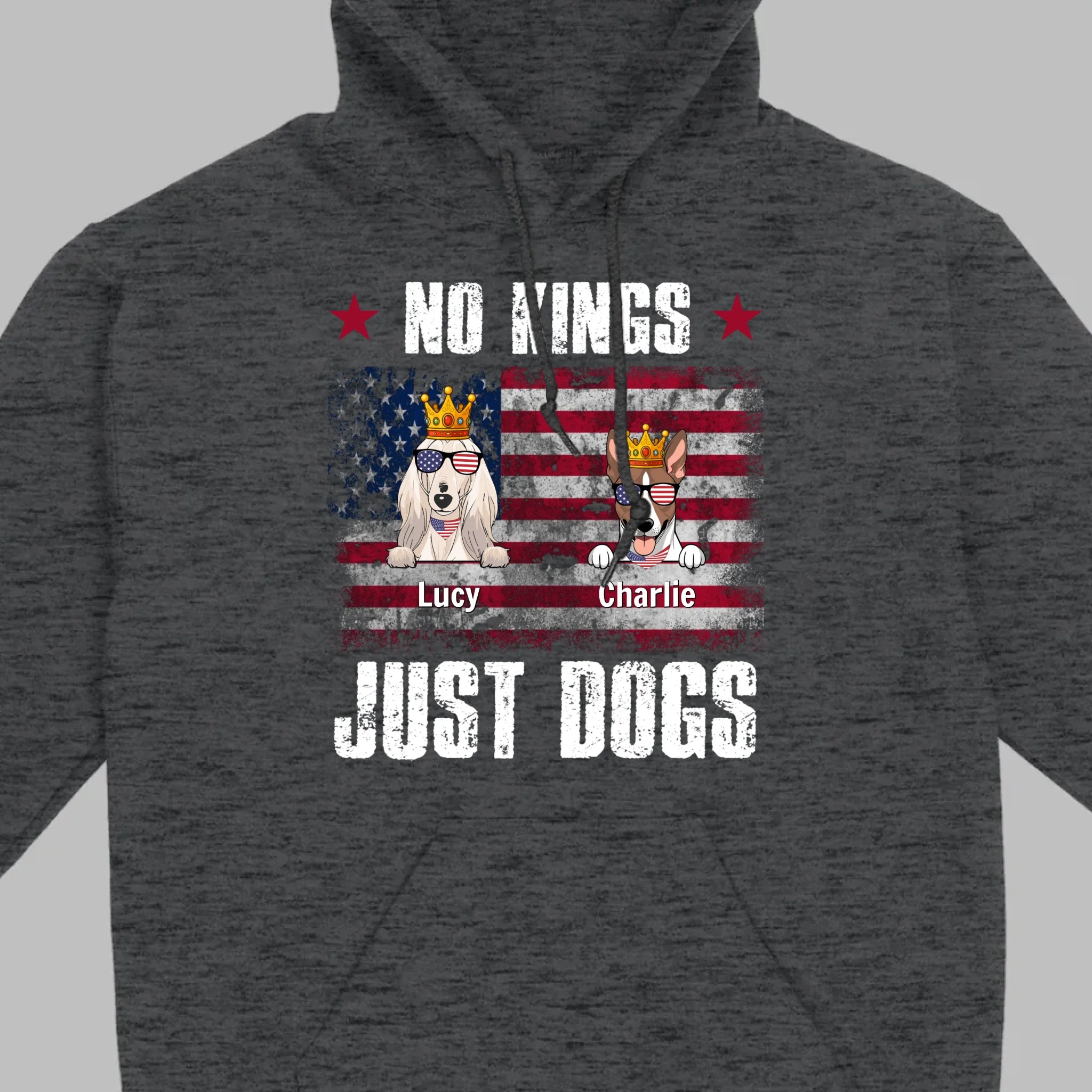 Custom “No Kings Just Dogs” Shirt – Personalized Dog Lover Tee | 89Prints