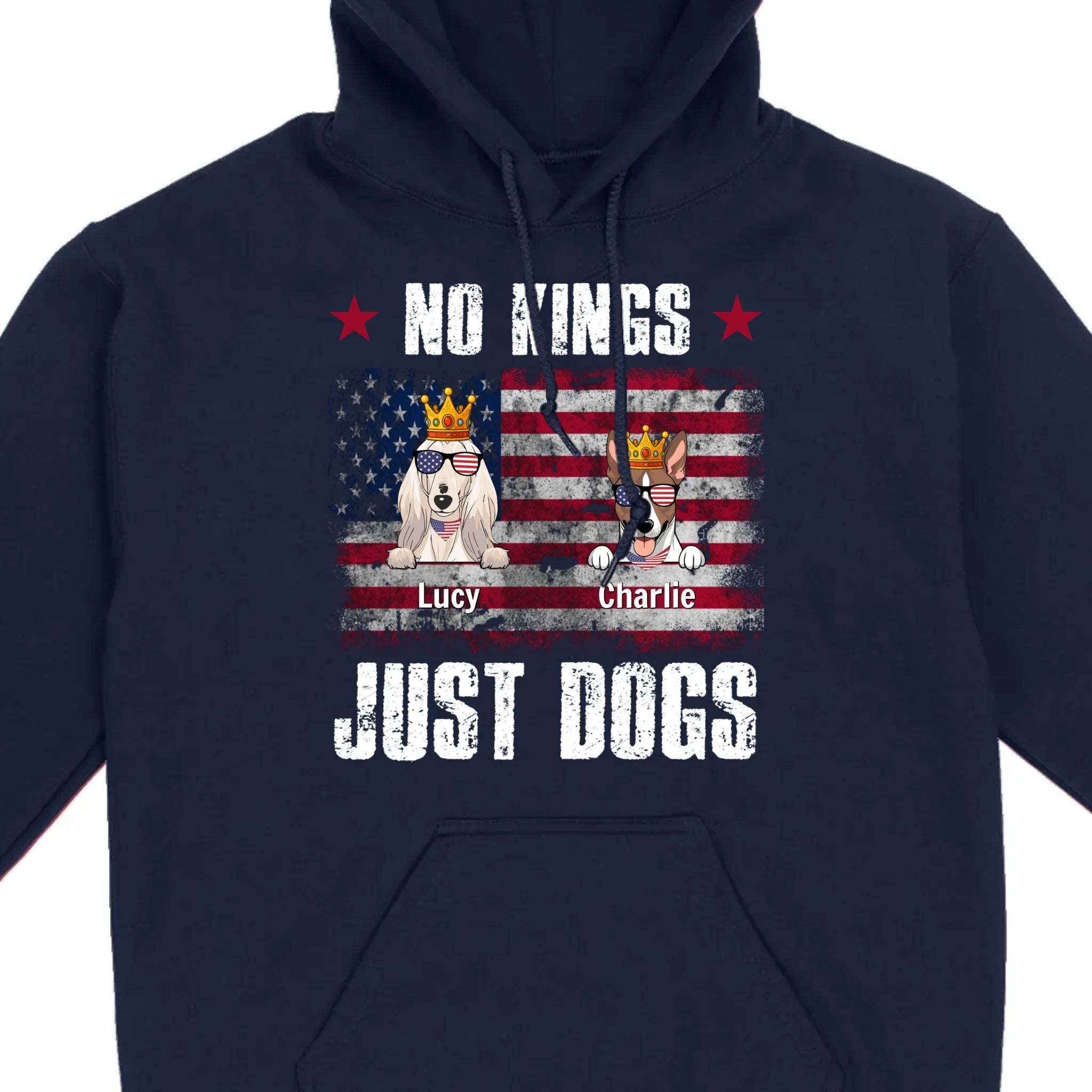 Custom “No Kings Just Dogs” Shirt – Personalized Dog Lover Tee | 89Prints