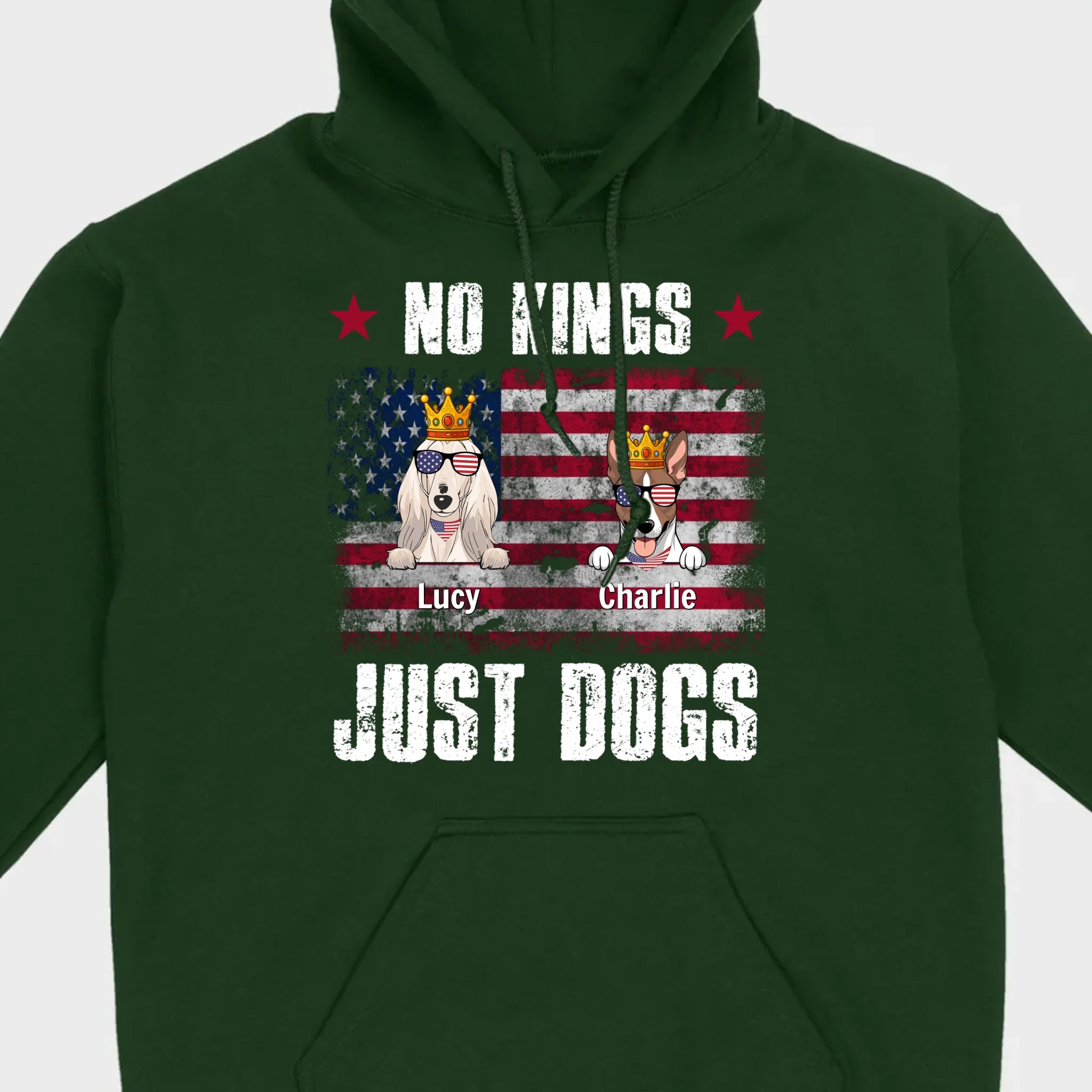 Custom “No Kings Just Dogs” Shirt – Personalized Dog Lover Tee | 89Prints