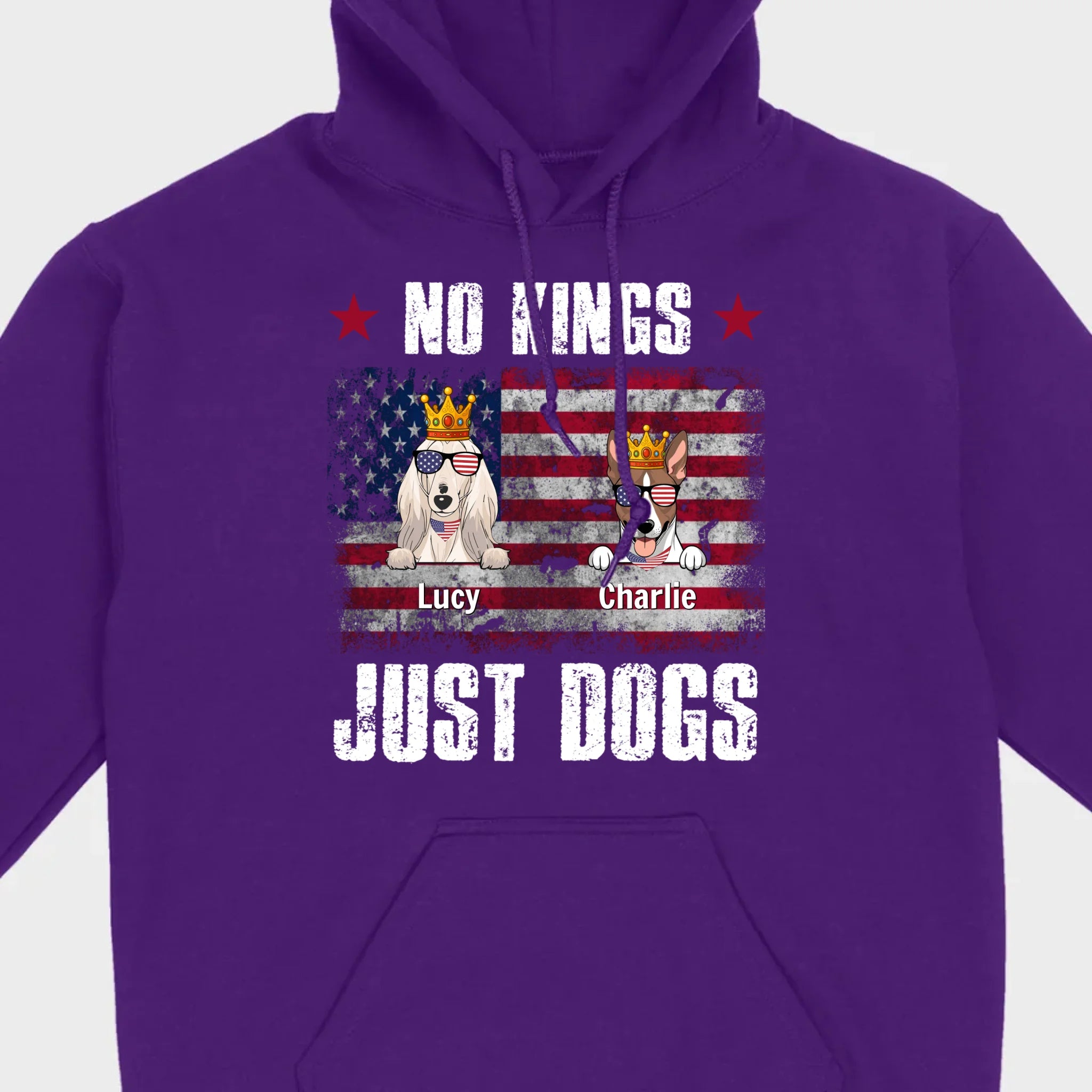 Custom “No Kings Just Dogs” Shirt – Personalized Dog Lover Tee | 89Prints