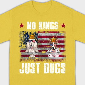 Custom “No Kings Just Dogs” Shirt – Personalized Dog Lover Tee | 89Prints