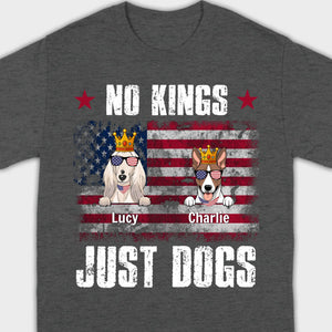Custom “No Kings Just Dogs” Shirt – Personalized Dog Lover Tee | 89Prints