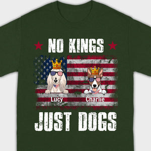 Custom “No Kings Just Dogs” Shirt – Personalized Dog Lover Tee | 89Prints