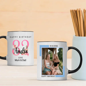 Bloom at 82 – Custom Birthday Coffee Mug - 89Prints