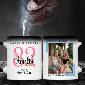 Bloom at 82 – Custom Birthday Coffee Mug - 89Prints