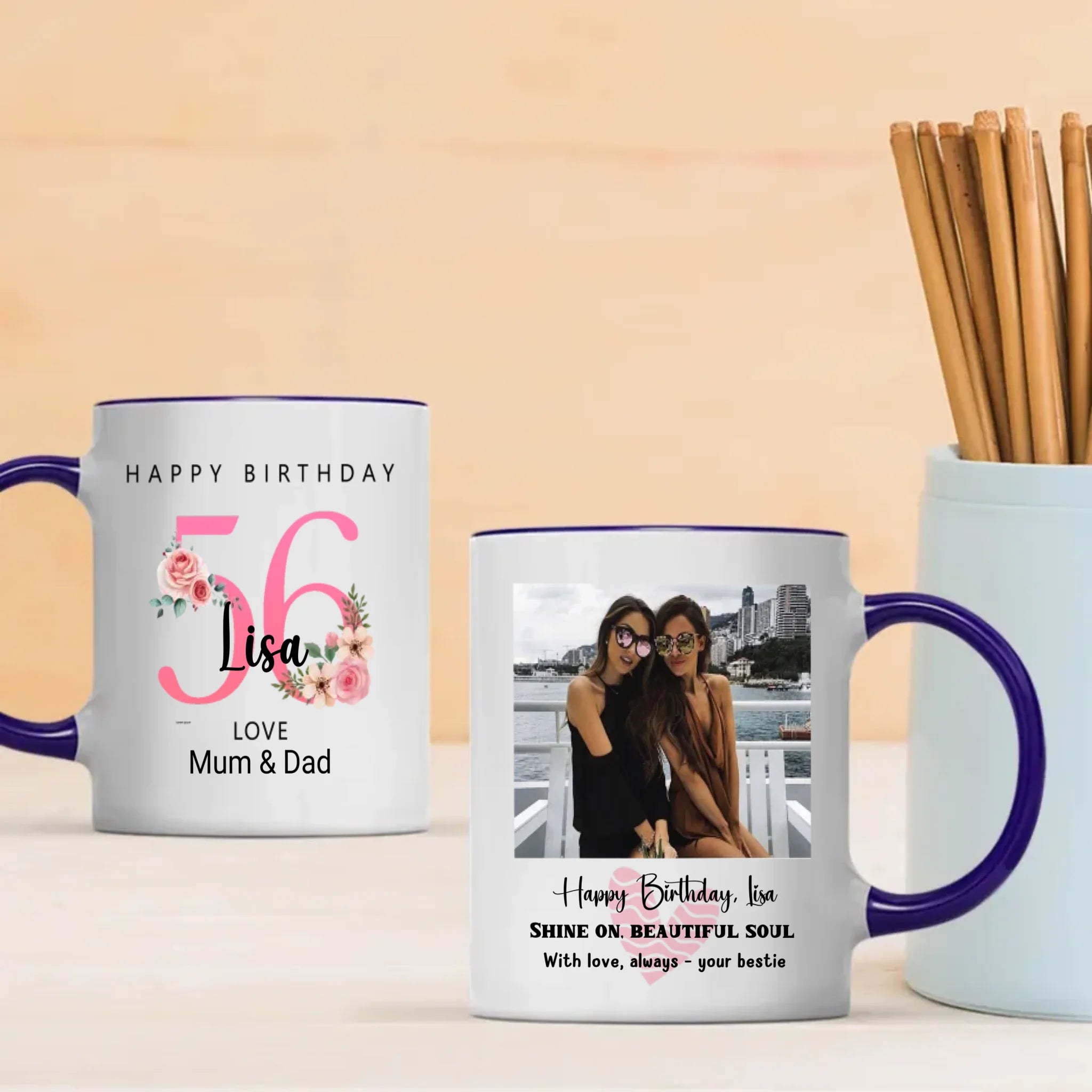 Celebrate 56 Years of Great Memories – Custom Retro Birthday Mug - 89Prints